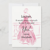 着物エレガントは花の子の名刺 招待状 (裏面)