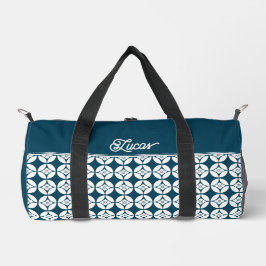 着物パターンバッグ | 七宝花菱七宝花菱 ダッフルバッグ