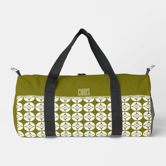 着物パターンバッグ| 七宝花菱七宝花菱 ダッフルバッグ (正面)