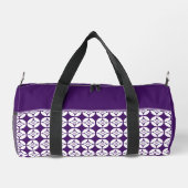 着物パターンバッグ| 七宝花菱七宝花菱 ダッフルバッグ (裏面)