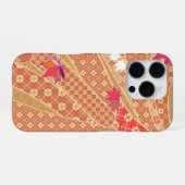 着物パターン秋 iPhoneケース (裏面横)