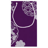 着物パターン（の模様が）ある抱き枕 スモールペーパーバッグ (裏面)