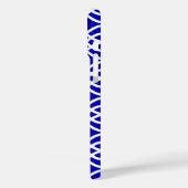 着物プリント、コバルトブルー、ホワイト Case-Mate iPhoneケース (裏面 / 左)