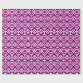 着物プリント、梅、ピンク ラッピングペーパー (フラット)