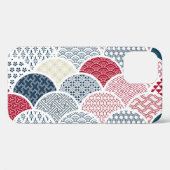 着物ラインアート伝統的：幾何学模様 Case-Mate iPhoneケース (裏面 (横))