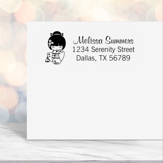 着物女日本のの子の住所 セルフインキングスタンプ