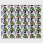 着物日本のと傘の芸者芸 ラッピングペーパー (フラット)