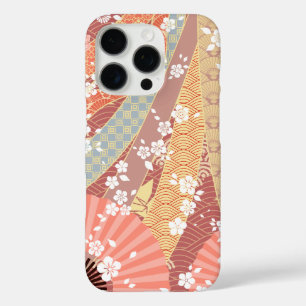 着物日本のの花柄 iPhone 16 PROケース