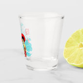 着物日本のガクールラスの美女 ショットグラス (右)