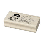 着物日本のスクラップブックに登場する傘の芸者ガール ラバースタンプ (スタンプ)