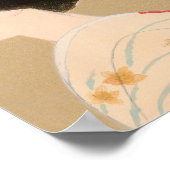 着物日本の女芸妓の舞妓 ポスター (角)