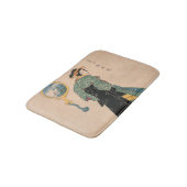 着物日本の女：浮世絵木版プリント バスマット (アングル)