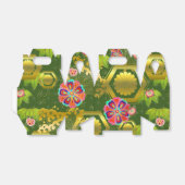 着物日本の柄ギフトボックス フェイバーボックス (折り畳みなし)