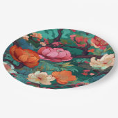 着物日本の柄 ペーパープレート (アングル)