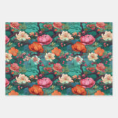 着物日本の柄 ラッピングペーパーシート (正面2)