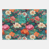 着物日本の柄 ラッピングペーパーシート (正面)