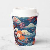 着物日本の柄 紙コップ (左)