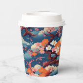 着物日本の柄 紙コップ (裏面)