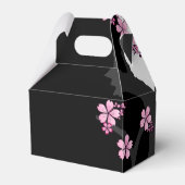 着物日本の白黒ピンク桜 フェイバーボックス (裏面サイド)