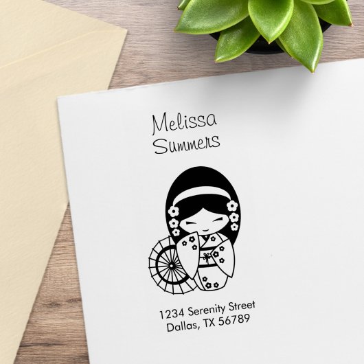 着物日本の着の傘を芸者の女の子|過去記事 ラバースタンプ