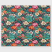 着物日本の織の巻き付き ラッピングペーパー (フラット)