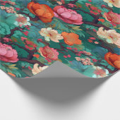 着物日本の織の巻き付き ラッピングペーパー (角)