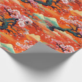 着物日本の織の巻き付き ラッピングペーパー (角)