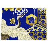 着物日本の織スタイル抱き枕 ラージペーパーバッグ (裏面)