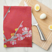 着物日本の織ブルーバード キッチンタオル (四つ折り)