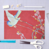 着物日本の織ブルーバード 薄葉紙 (クラフト)