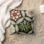 着物日本の織物、花柄 クッション (ブランケット)