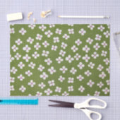 着物日本の織物、花柄 薄葉紙 (クラフト)