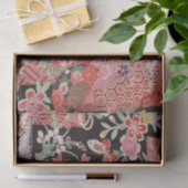 着物日本の織物、花柄 薄葉紙 (ギフト)