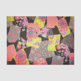 着物日本の織物、花柄 薄葉紙