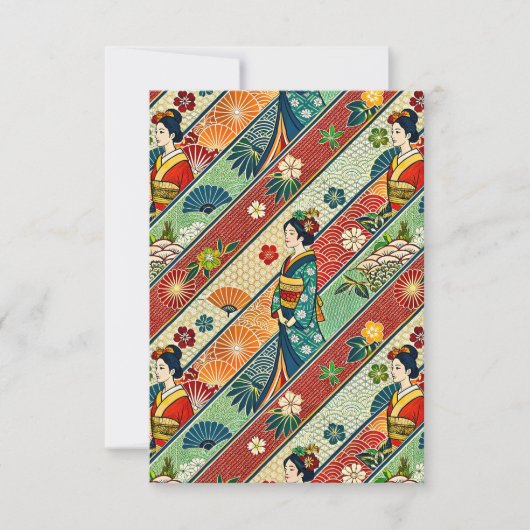 着物日本の サンキューカード (正面)