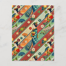着物日本の ポストカード
