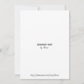 着物猫 サンキューカード (裏面)