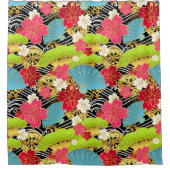 着物織日本の式シャワーカーテン シャワーカーテン (正面)