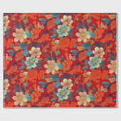 着物織日本の織のラップラッピング紙 ラッピングペーパー (フラット)