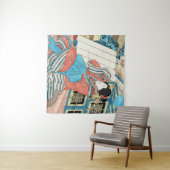 着物舞妓芸者の東洋婦人 タペストリー (インサイチュ(横))