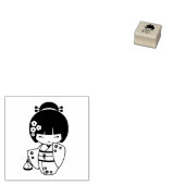 着物芸者日本の2 ラバースタンプ (押印)