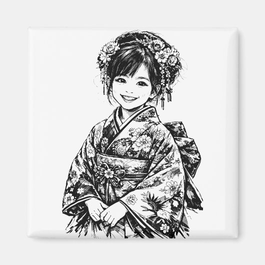 着物 マグネット (正面)