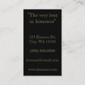 着物 名刺 (裏面)