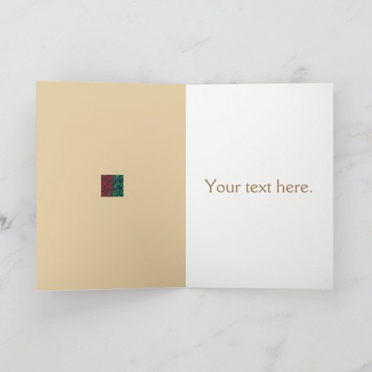 着物#1グリーティングカードカスタマイズ-  カード (内部)