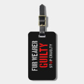 着用者の有罪 ラゲッジタグ (正面縦)