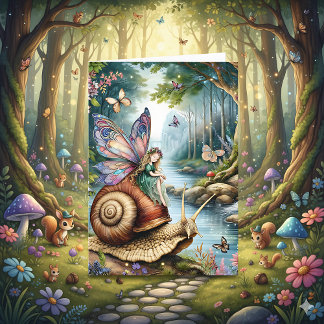 着色かわいらしページ付きフェアリーの土地誕生日カード カード