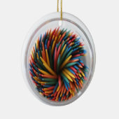 着色されたつまようじのオーナメント セラミックオーナメント (右)