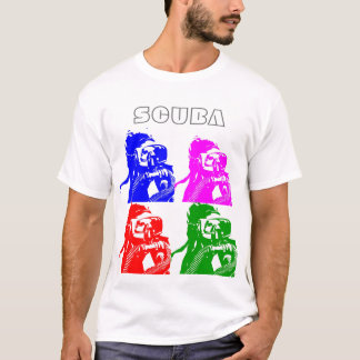 着色されたスキューバ Tシャツ