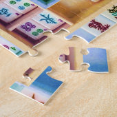 着色されたタイルのパズル ジグソーパズル (側面)