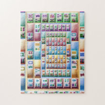 着色されたタイルのパズル